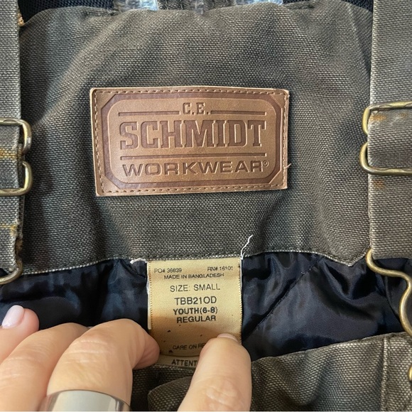 C.E. Schmidt Coverall Overalls size 7/8 - Picture 5 of 6
